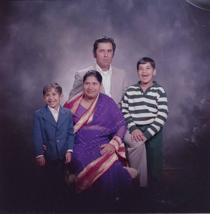 [Photo of an unidentified family]