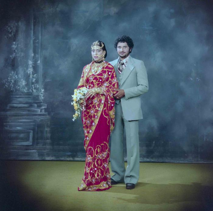 [Photo of Rashpal Khakha and an unidentified bride]