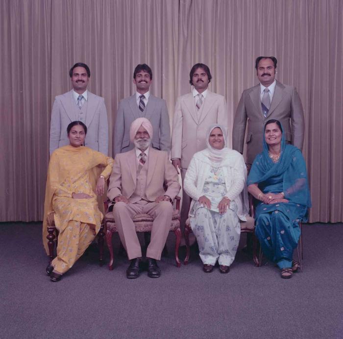 [Photo of the Kingra family]