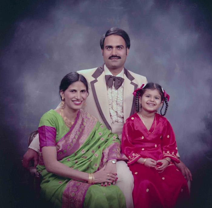 [Photo of Ranjit Kingra with family members]