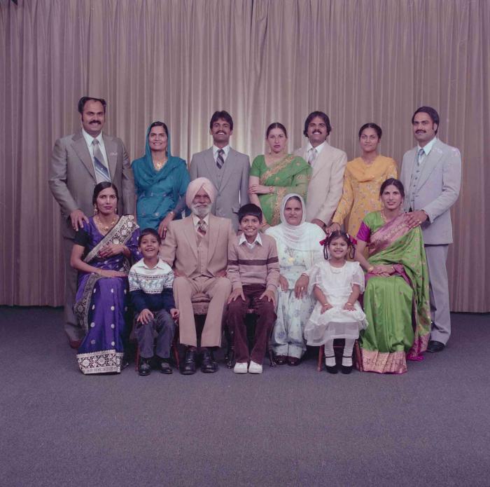 [Photo of Lahara Kingra with family members]
