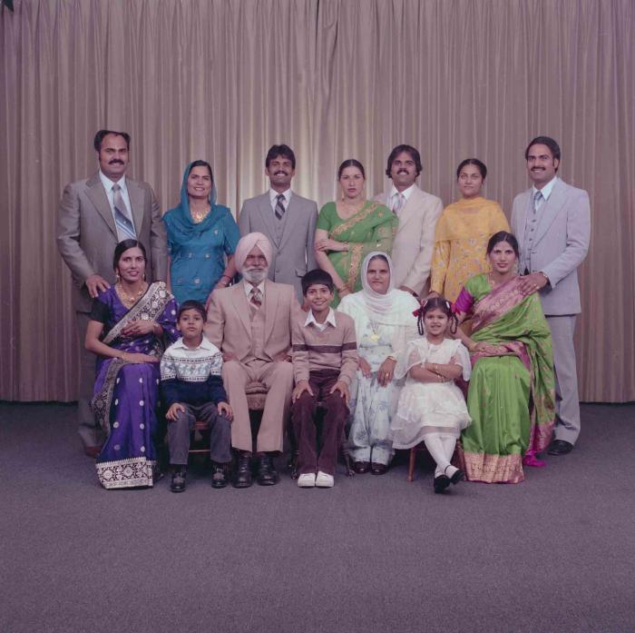[Photo of Lahara Kingra with family members]