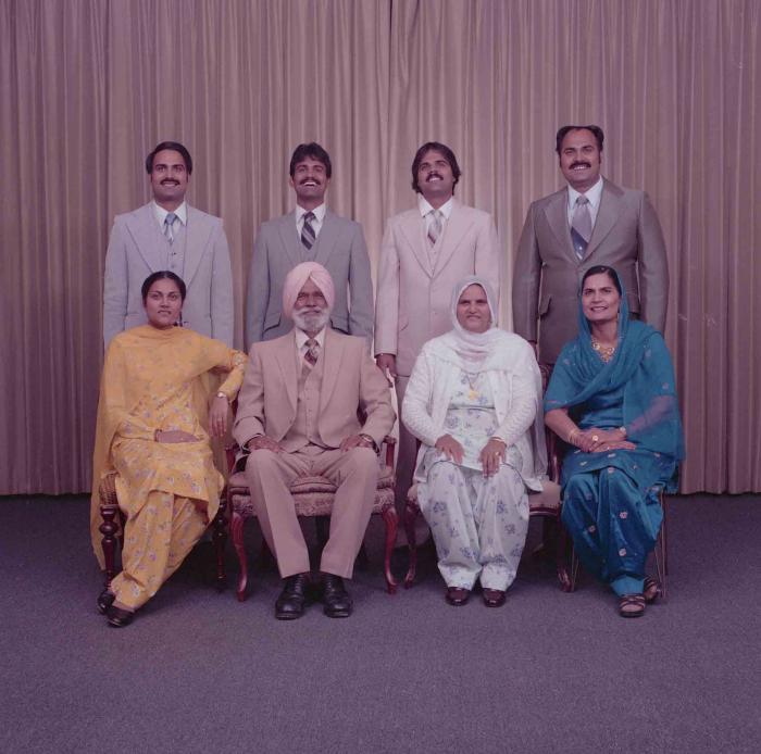 [Photo of the Kingra family]