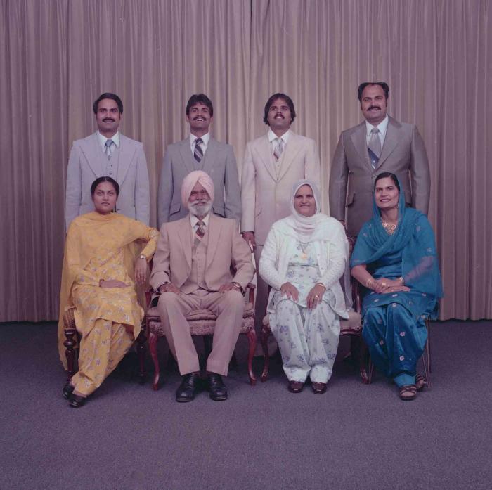 [Photo of the Kingra family]
