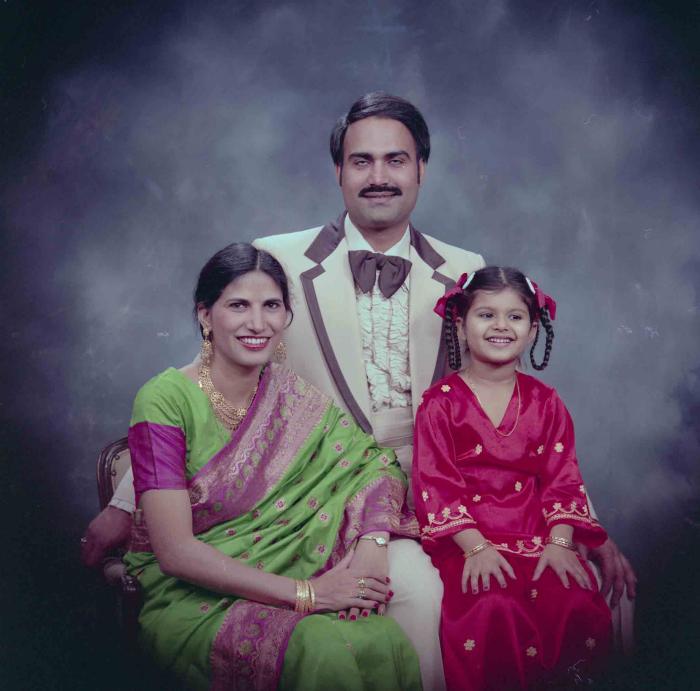 [Photo of Ranjit Kingra with family members]
