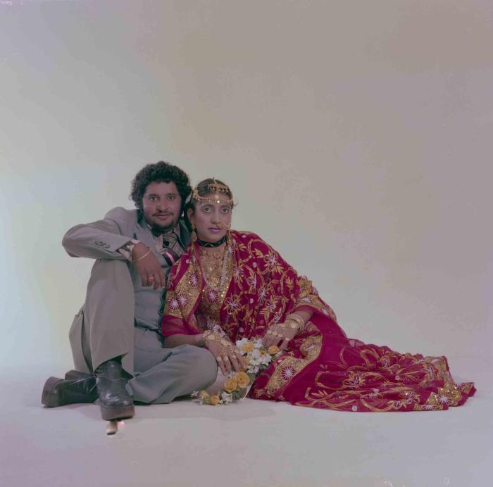 [Photo of Rashpal Khakha and an unidentified bride]