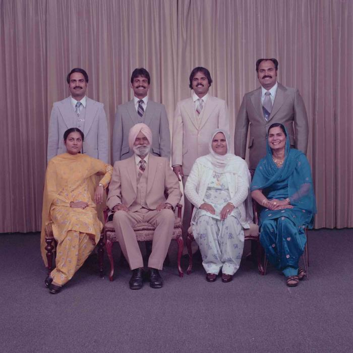 [Photo of the Kingra family]
