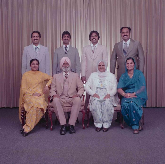 [Photo of the Kingra family]
