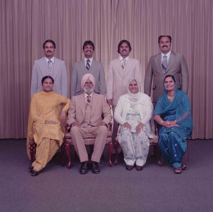 [Photo of the Kingra family]