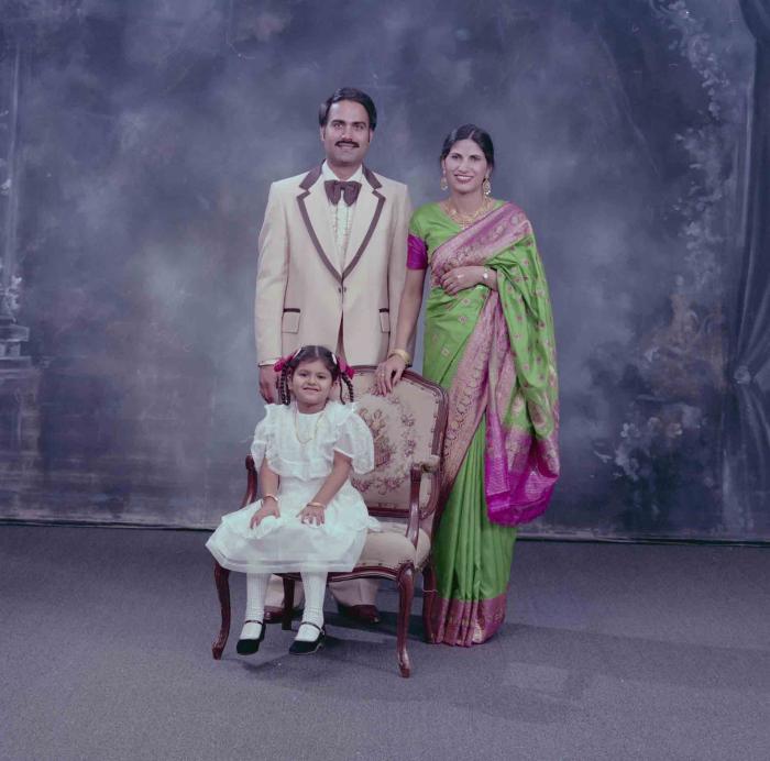 [Photo of Ranjit Kingra with family members]
