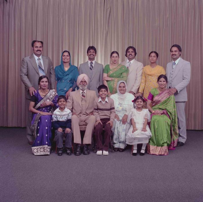 [Photo of Lahara Kingra with family members]