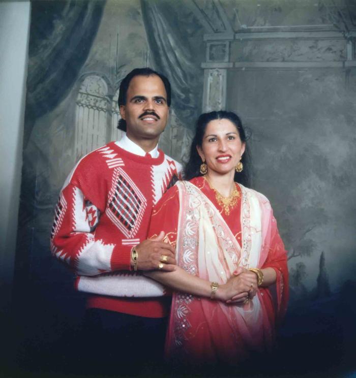 [Photo of Balwant Kingra with an unidentified woman]