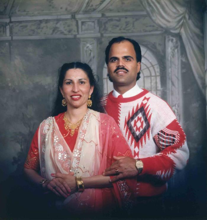 [Photo of Balwant Kingra with an unidentified woman]