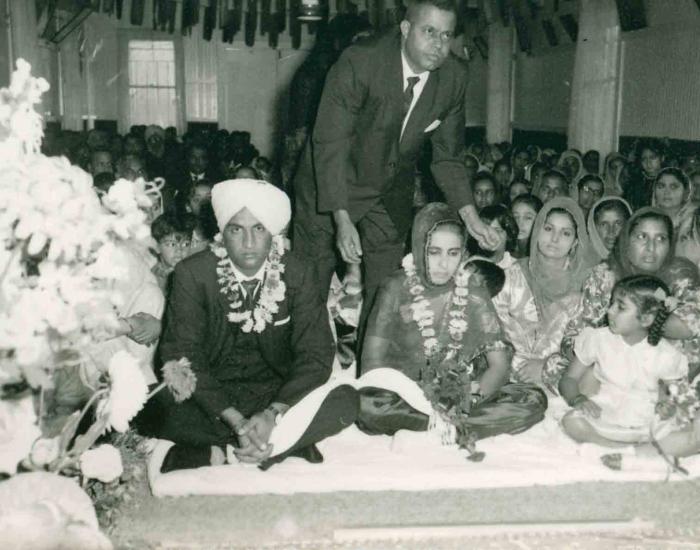 [Photo of S. Sheema Lal with groom]