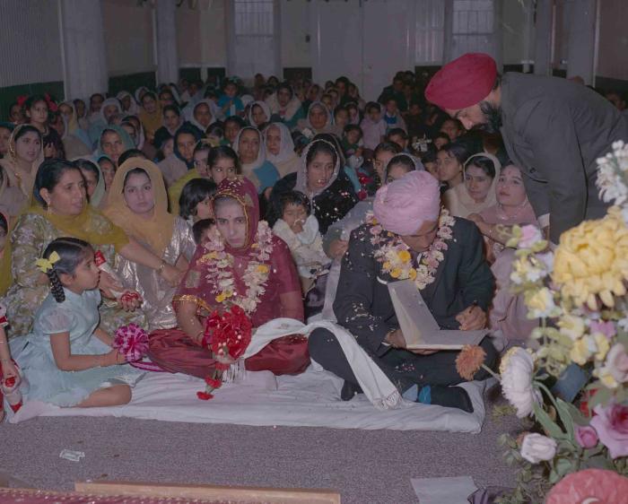 [Photo of S. Sheema Lal with groom]