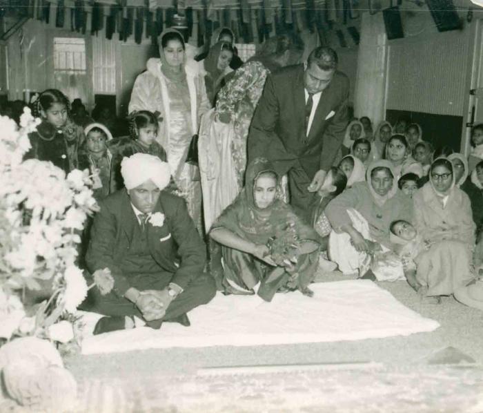 [Photo of S. Sheema Lal with groom]