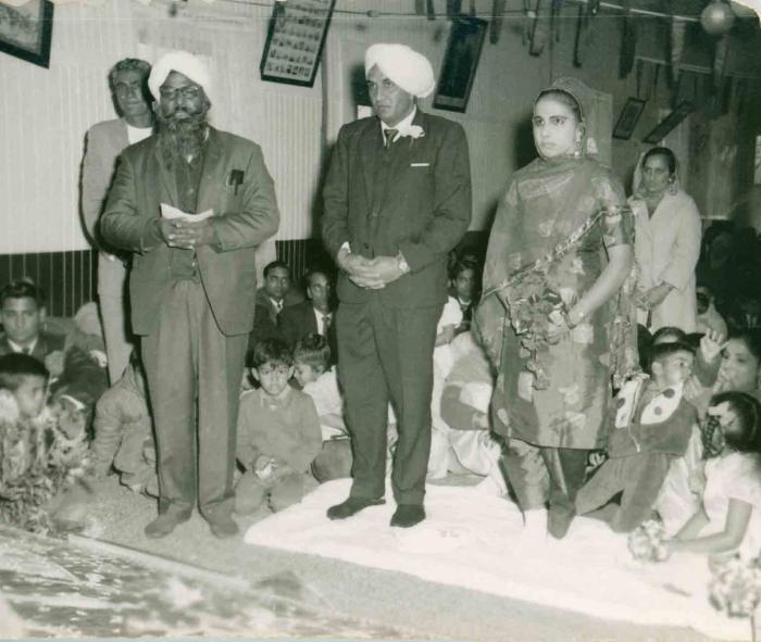 [Photo of S. Sheema Lal with groom]
