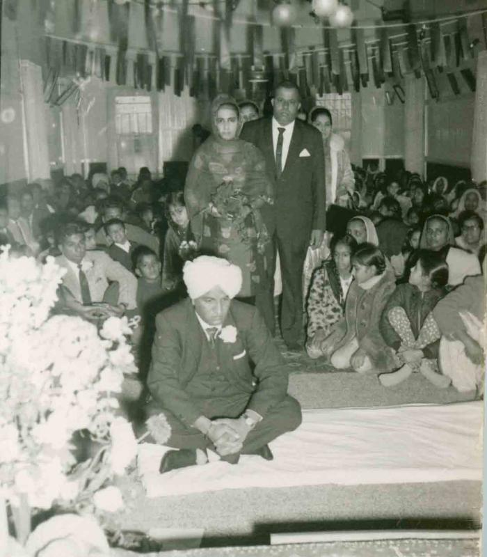 [Photo of S. Sheema Lal with groom]