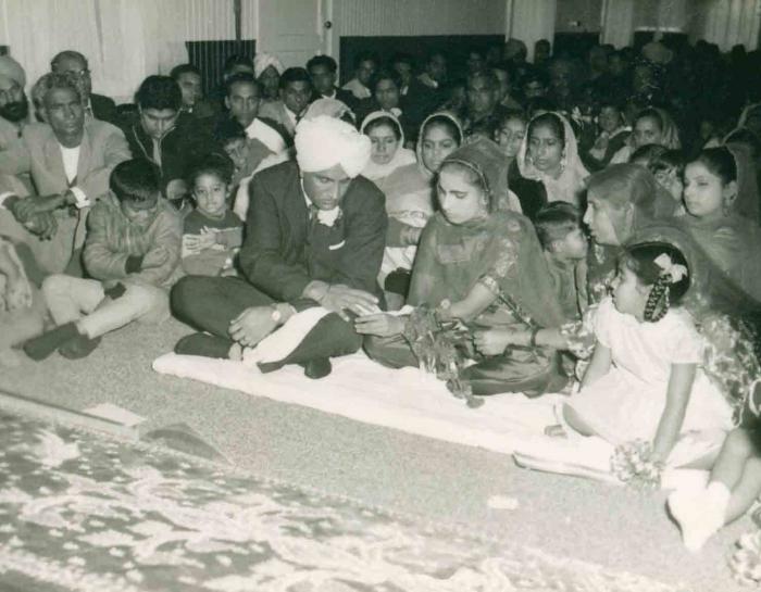 [Photo of S. Sheema Lal with groom]