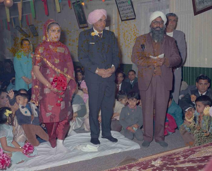 [Photo of S. Sheema Lal with groom]