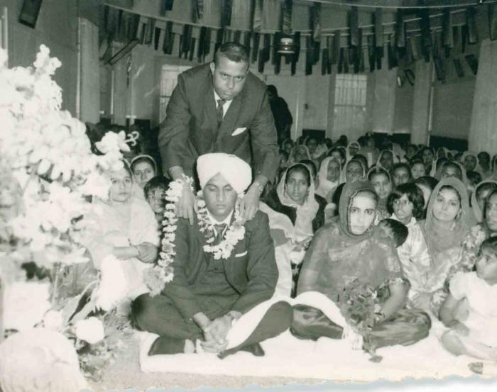 [Photo of S. Sheema Lal with groom]