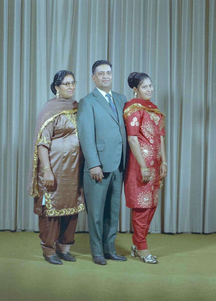 [Portrait of unidentified bride and wedding guests]