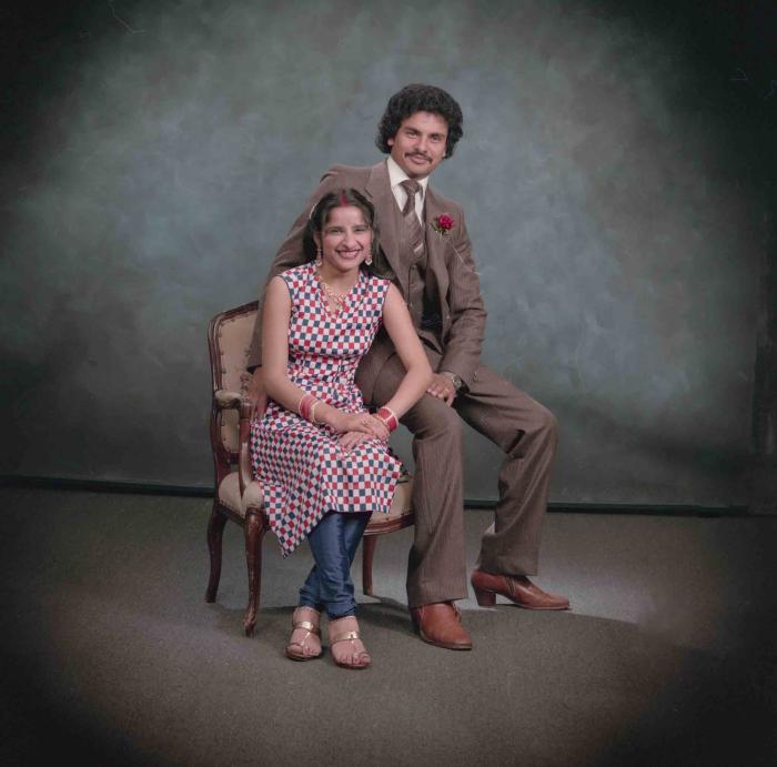 [Photo of Prabhjit Mann with an unidentified woman]