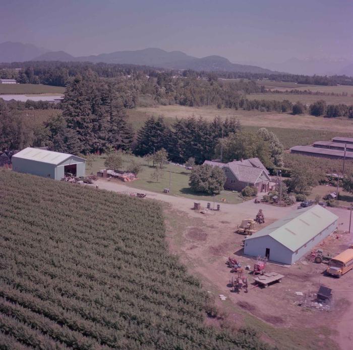 [Aerial view photo of farms]