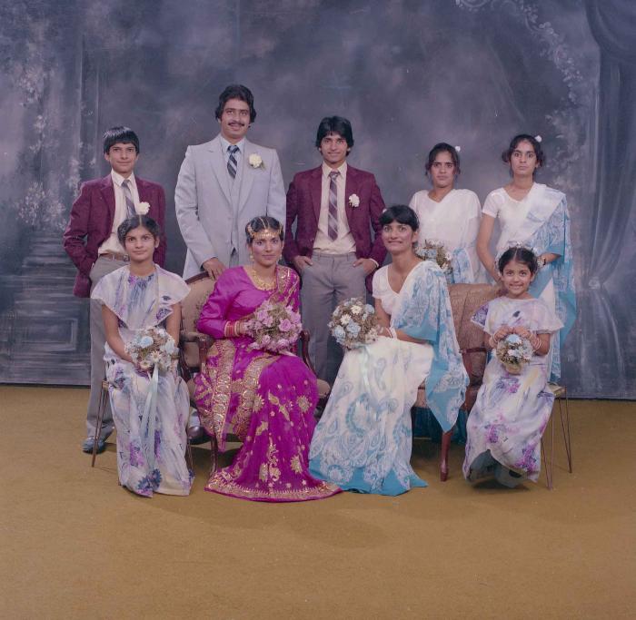 [Group photo of Balbu Sunner and Yashpal Nagra with close connections]