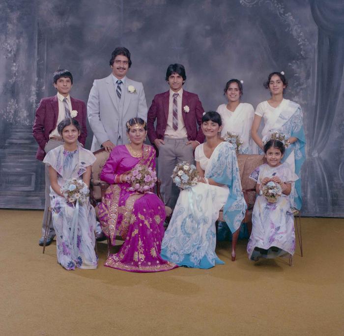 [Group photo of Balbu Sunner and Yashpal Nagra with close connections]