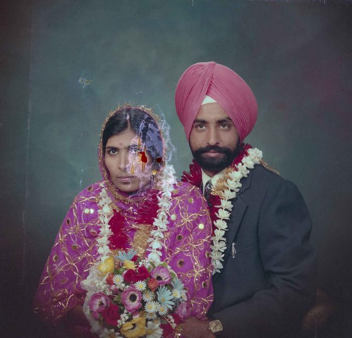 [Photo of an unidentified wedding couple]