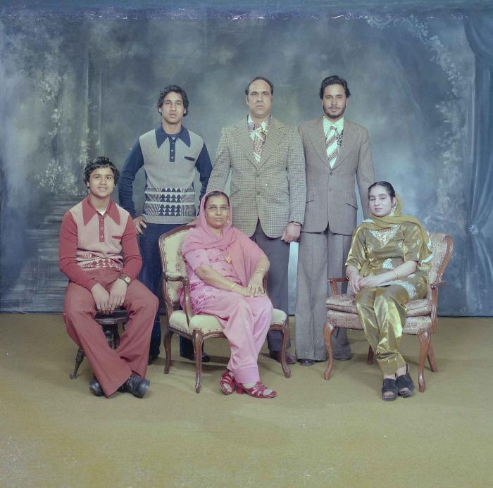 [Group photo of Nirmal Grewal and Surbjit Saran]